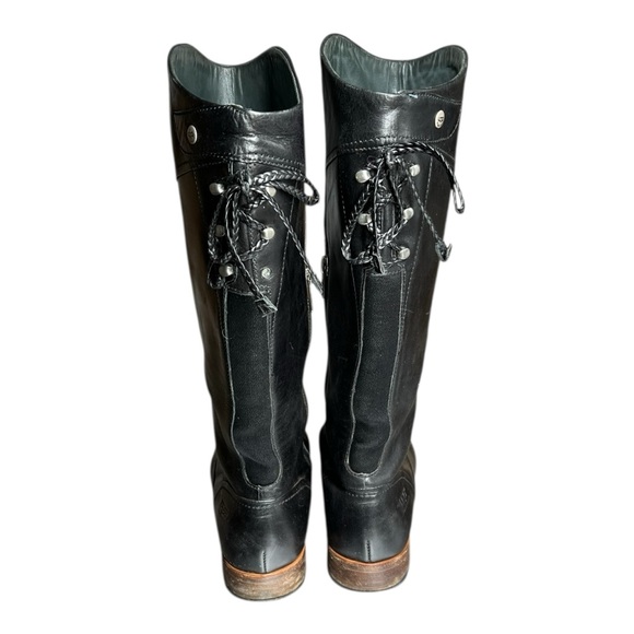 UGG Australia Black Leather Riding Boots - Picture 4 of 9